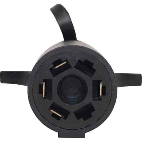 7-Way Round to 4-Flat Trailer Includes LED Dust Cap Tester