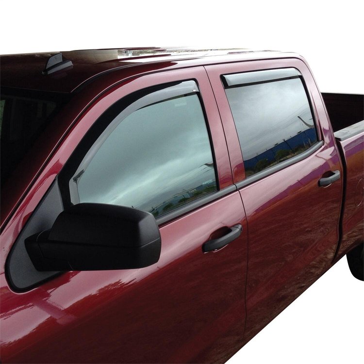 72-39415 In-Channel Wind Deflectors, Silverado/Sierra 1500 Crew Cab 2014-2018, 2500/3500 Crew Cab 2015-2019