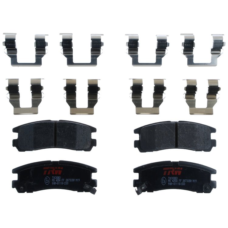 TXC0383 Ultra-Series Disc Brake Pad Set for Select Mopar Models, Position: Rear