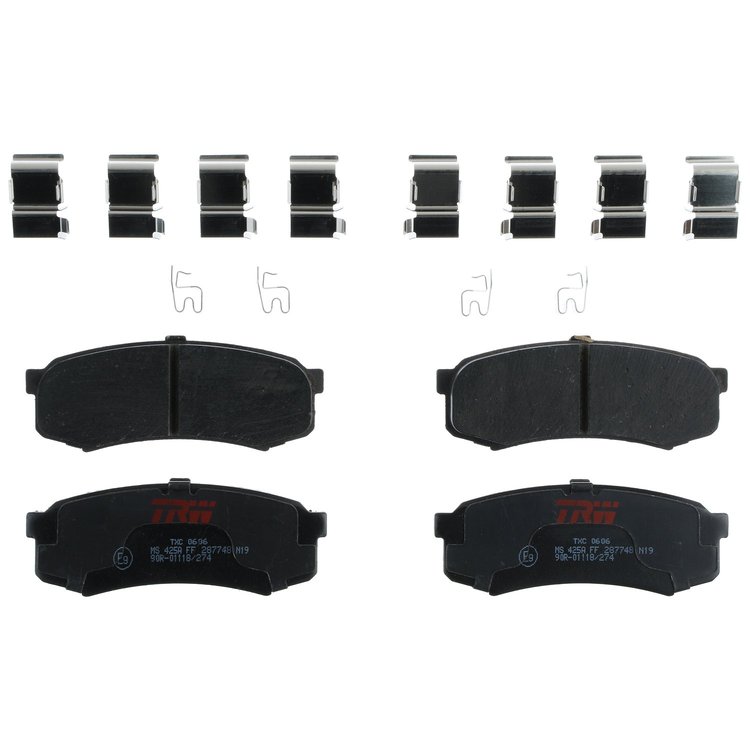 TXC0606 Ultra-Series Disc Brake Pad Set for Select Lexus/Toyota/Scion Models, Position: Rear