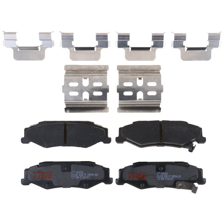 TXC0732 Ultra-Series Disc Brake Pad Set for Cadillac XLR 2009-2004, Chevrolet Corvette 2013-1997, Position: Rear