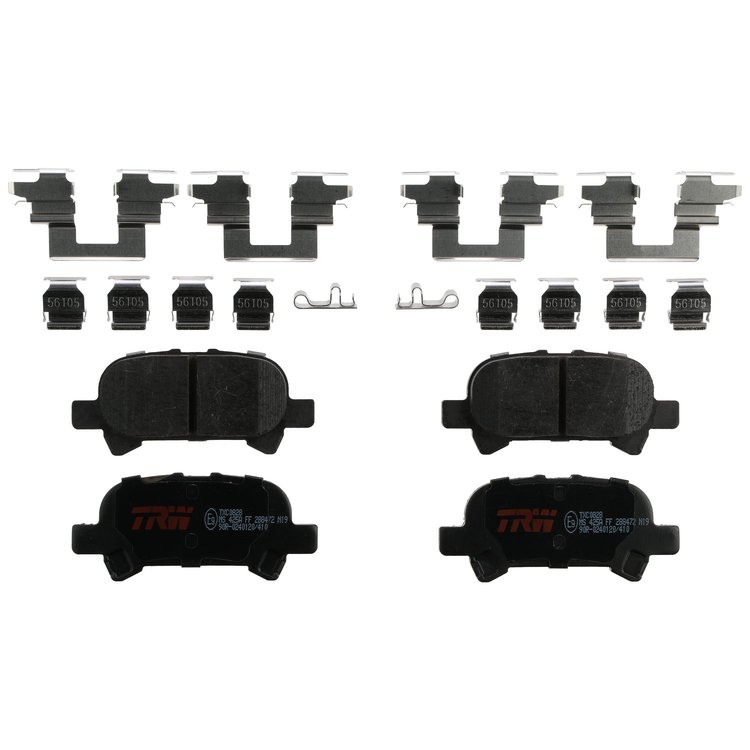 TXC0828 Ultra-Series Disc Brake Pad Set for Toyota Avalon 2007-2000, Camry 2006-2000, Solara 2008-2001, Position: Rear