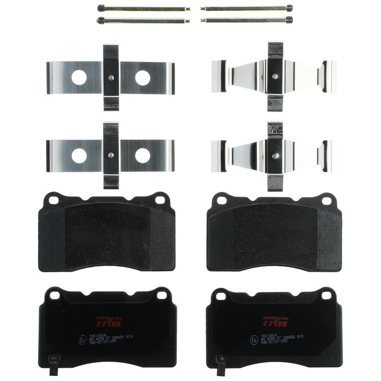 TXC1001A Ultra-Series Disc Brake Pad Set for Select Multiple Makes/Models Models, Position: Front