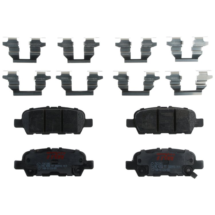 TXC1393 Ultra-Series Disc Brake Pad Set for Select Infiniti/Nissan Models, Position: Rear