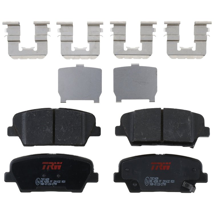 TXC1439 Ultra-Series Disc Brake Pad Set for 2014-11 Kia Sorento, 2013-10 Kia Santa Fe, Position: Rear