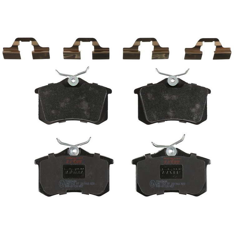 TXH0340A Ultra-Series Disc Brake Pad Set for Select Audi/Volkswagen Models, Position: Rear