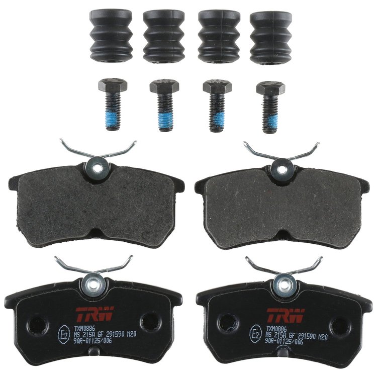 TXM0886 Ultra-Series Disc Brake Pad Set for Ford Fiesta 2016-2014, Focus 2007-2000, Position: Rear