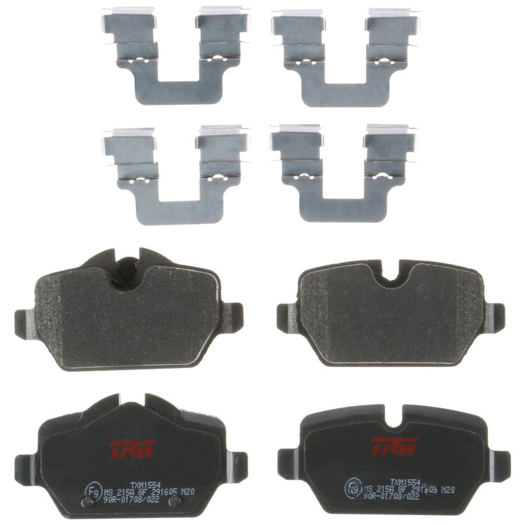 TXM1554 Ultra-Series Disc Brake Pad Set for Mini Cooper Countryman 2016-2011, Cooper Paceman 2016-2013, Position: Rear