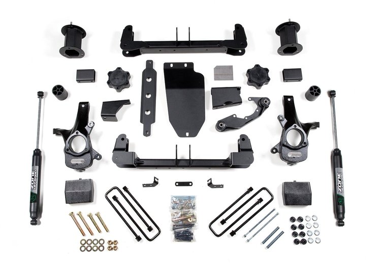ZONC25N Zone 6.5" Lift Kit with Spacer for 2014-2018 Chevy/GMC 1500