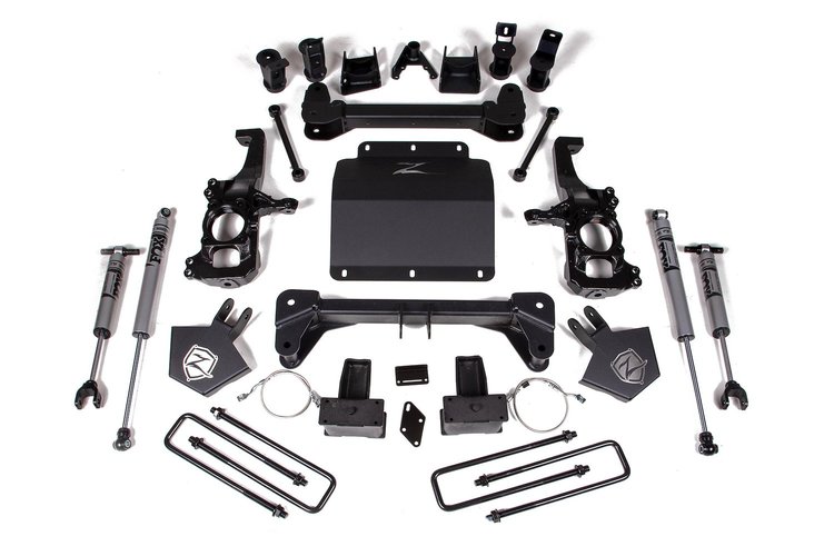 ZONC43F Zone 5" Suspension Lift Kit for Fits Select Chevrolet Silverado/GMC Sierra 2500/3500 HD