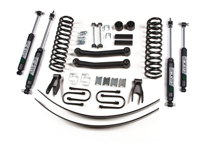 ZONJ8N Zone 4.5" Coil Spring Lift Kit for 84-01 Jeep XJ