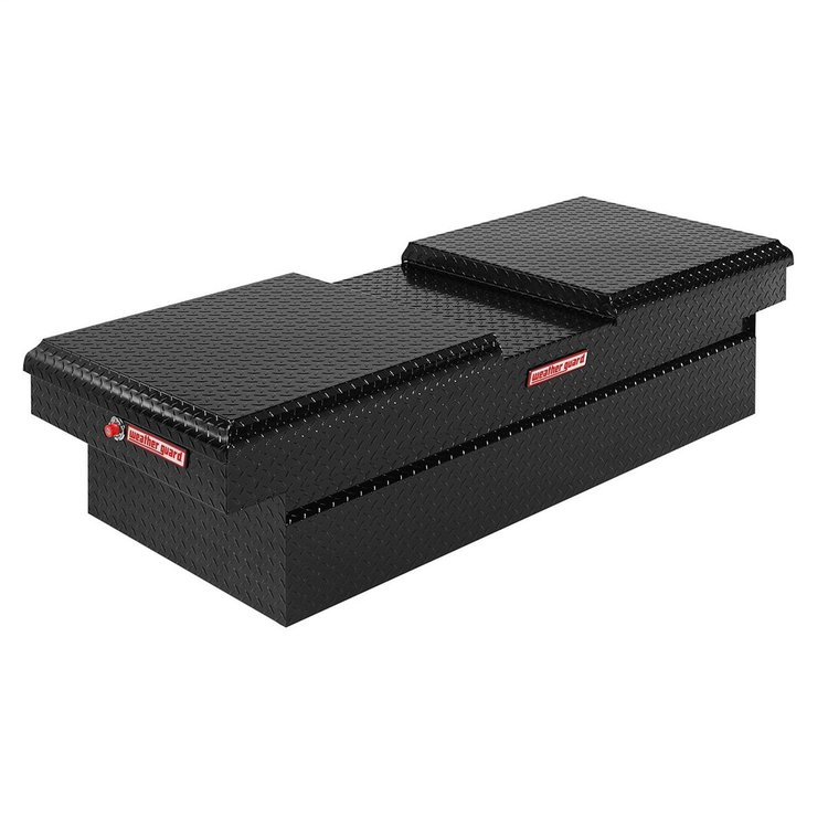 114-5-01 Gull Wing Cross Box, Full Extra Wide, 15.3 ft., Height: 18.5 in., Length: 71.5 in., Width: 27.5 in., Gloss Black