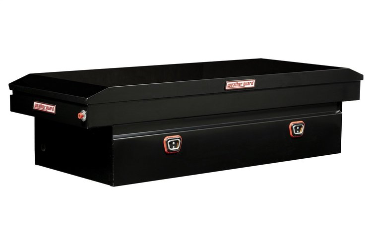 116-5-03 Saddle Box, Steel, Full Extra Wide, Gloss Black, 14.5 cu. ft.