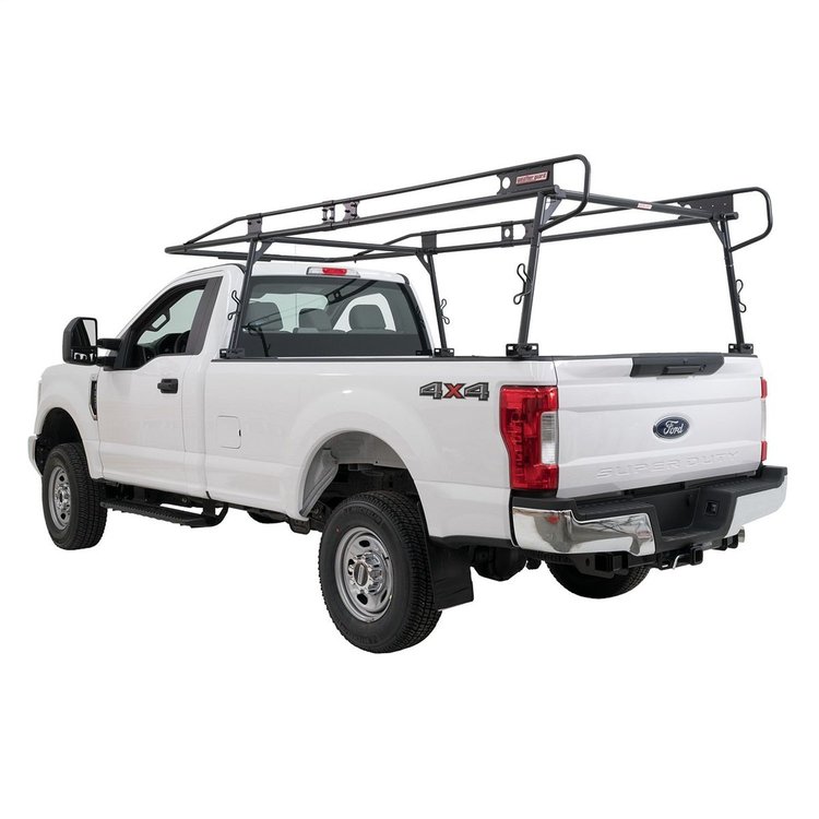 1275-52-02 Truck Rack, Full Size, Height: 35.922 in., Length: 154.041 in., Width: 72.663 in., Matte Black, Steel
