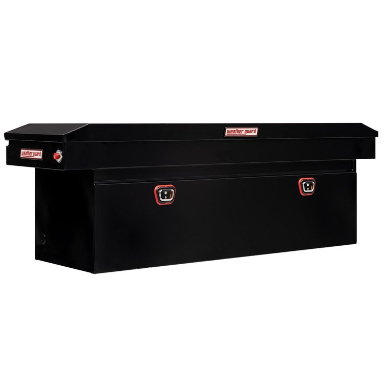 128-5-03 Saddle Box, Steel, Full Deep, Gloss Black, 14.3 cu. ft.