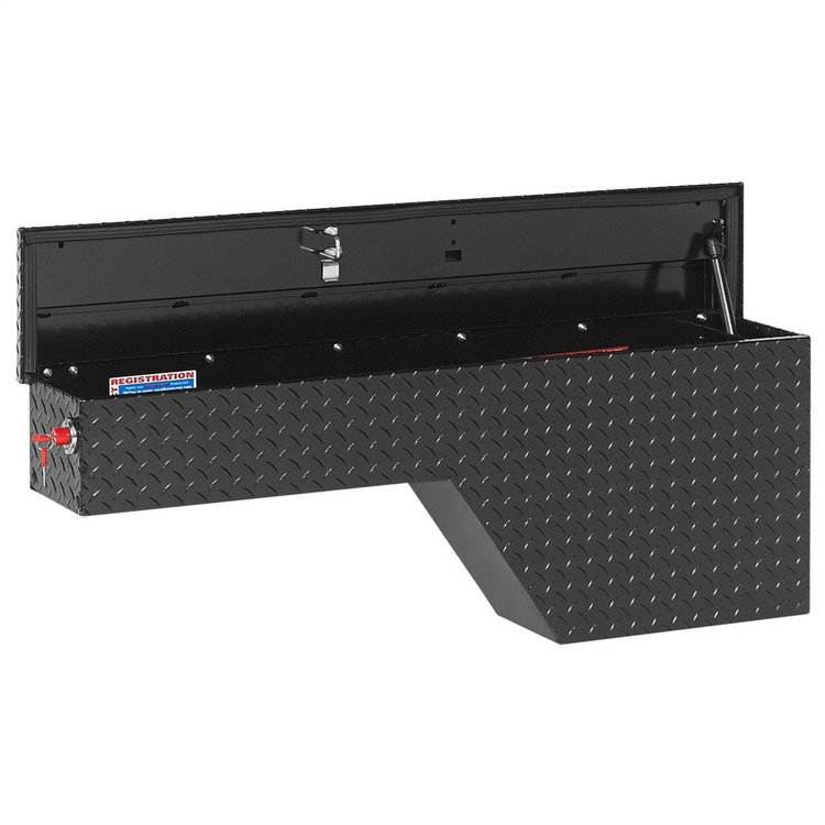 170-5-01 Pork Chop Box, Driver Side, 2.1 ft., Height: 19.5 in., Length: 46.75 in., Width: 9.25 in., Gloss Black