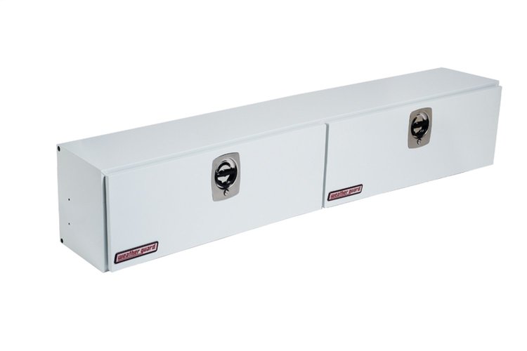 290-3-02 Hi-Side Box, 11.1 ft., Height: 16 in., Length: 90.25 in., Width: 13.25 in., White, Heavy-Duty Welded, Steel