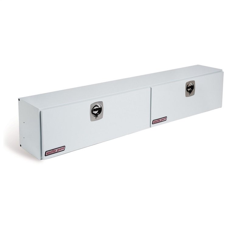 296-3-02 Hi-Side Box, 11.8 ft., Height: 16 in., Length: 96.25 in., Width: 13.25 in., White, Heavy-Duty Welded, Steel