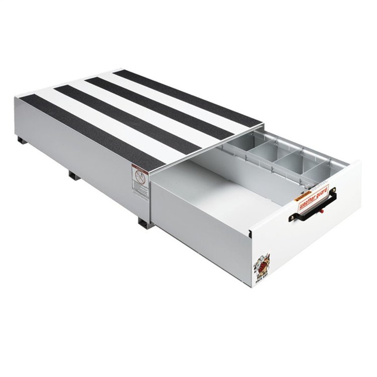 334-3 Heavy-Duty Drawer Unit, Steel, 13.8 ft., Height: 13 in., Length: 48 in., Width: 30 in., White, Drawer Depth: 45 in.