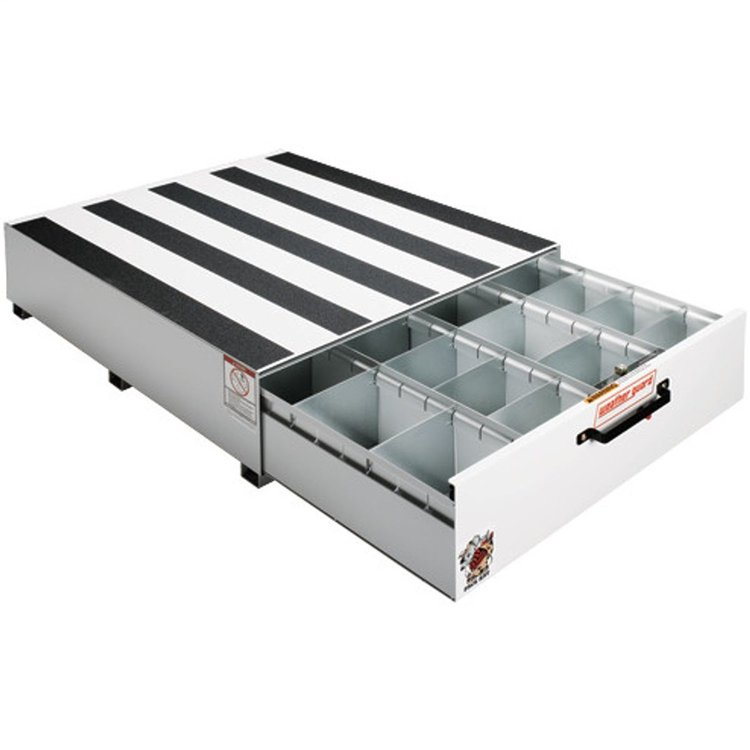 338-3 Heavy-Duty Drawer Unit, Steel, 18.2 ft., Height: 13 in., Length: 48 in., Width: 39.75 in., White, Drawer Depth: 45 in.