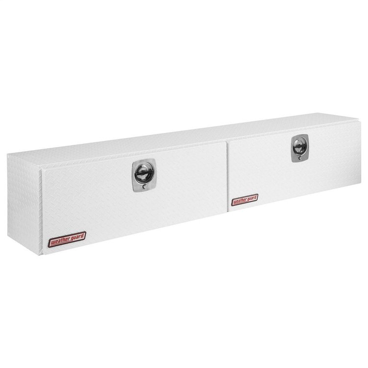 391-3-02 Super Side Box, 15.2 ft., Height: 18 in., Length: 90.25 in., Width: 16.25 in., White, Heavy-Duty Welded, Aluminum