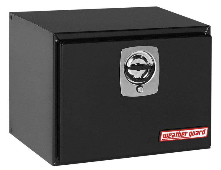 524-5-02 Underbed Box, 4.5 ft., Height: 18.13 in., Length: 24.13 in., Width: 18.25 in., Gloss Black, Heavy-Duty Welded, Steel