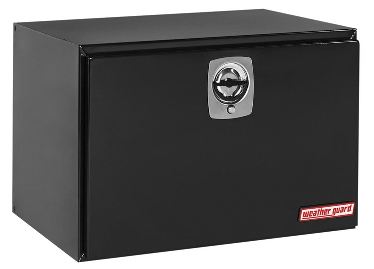 538-5-02 Underbed Box, 12.1 ft., Height: 24.13 in., Length: 36.63 in., Width: 24.25 in., Gloss Black, Heavy-Duty Welded, Steel