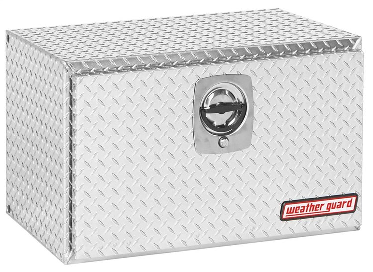631-0-02 Underbed Box, 5.4 ft., Height: 18 in., Length: 30.13 in., Width: 18 in., Clear, Heavy-Duty Welded, Aluminum