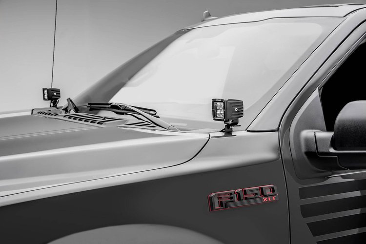Hood Hinge LED Brackets 2018-2019 Ford F-150