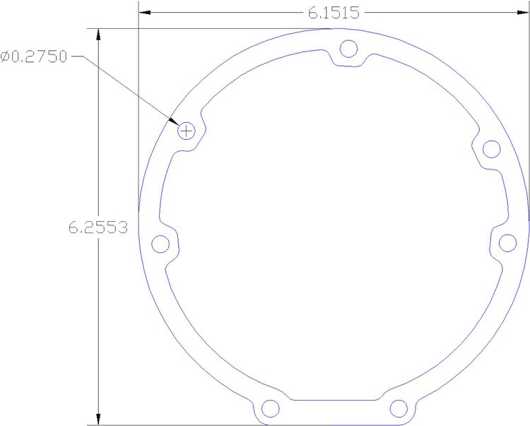 FOG-1072 Rear Main Seal Adapter Housing Gasket, Chevy SB 5.7L LT-5 1990-1995, Paper w/Silicone Coating, .060 in.