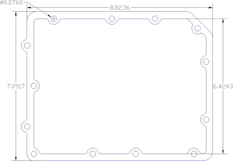 FOG-1073 Valley Cover Gasket, Chevy SB 5.7L LT-5 1990-1995, Paper w/Silicone Coating, .060 in.
