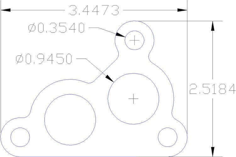 FOG-1076 Oil Filter Adapter Gasket, Chevy SB 5.7L LT-5 1990-1995, Paper w/Silicone Coating, .060 in.