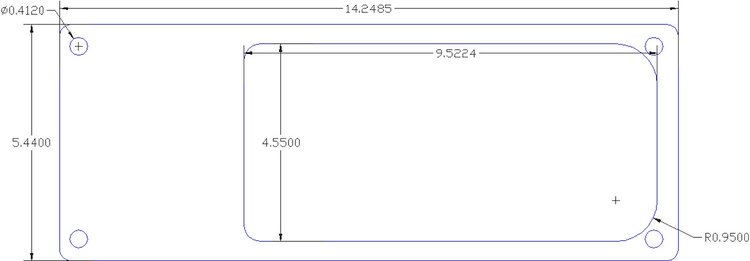 FOG-1129 INJECTOR BASE Gasket, KOBELCO/SSI 14-71 "T/F", Port: 4.55" x 9.52", .100", Steelcore Laminate w/Silicone Coating