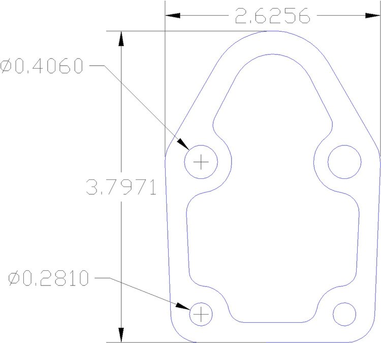 FOG-1150 Fuel Pump Block Off Plate Gasket, Chevy SB 265-400CI, Paper w/Silicone Coating, .030 in.