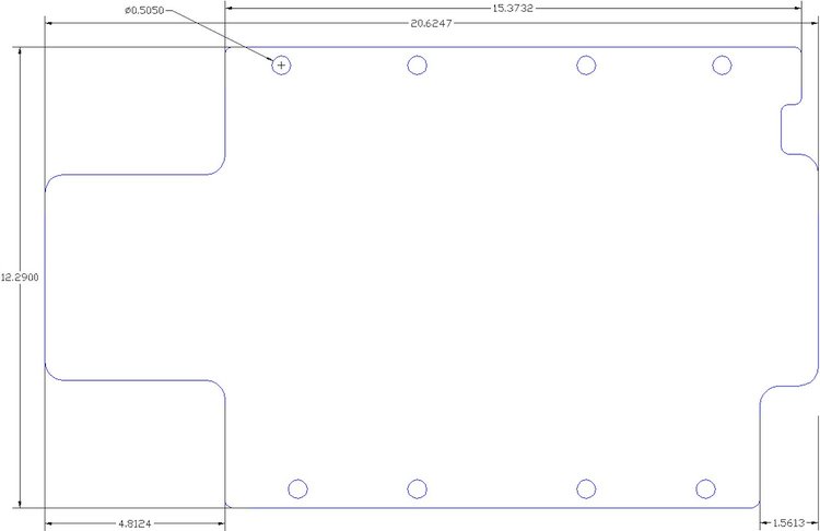 FOG-1152 Supercharger Base Blank Gasket, Universal, 8-Bolt Littlefield-SSI, w/o Paper w/Silicone Coating, .060 in.