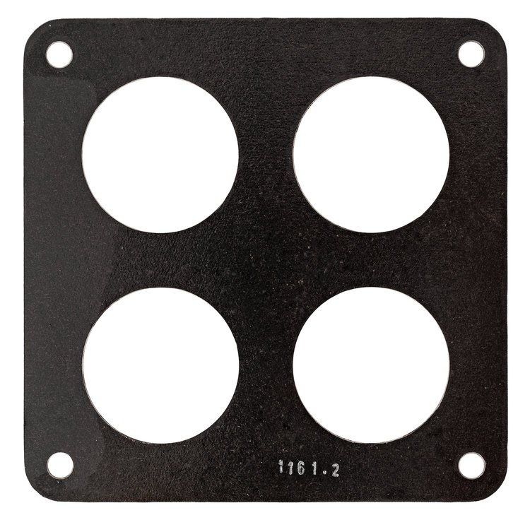FOG-1161-2 Carb Base Gasket, Holley Dominator 4 Hole, Paper w/Silicone Coating, 2.05 in. Dia., .060 in.