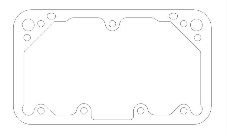 FOG-1207 Metering Block To Bowl Gasket, Holley 5400 Universal, Paper w/Silicone Coating, .060 in.