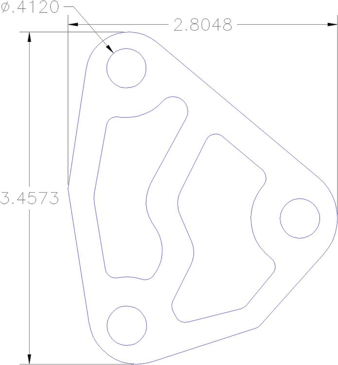 FOG-1222 Oil Filter Housing Gasket, Olds. 330-455CI, Steelcore Laminate w/Silicone Coating, .050 in.
