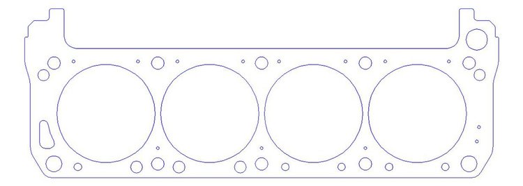 FOG-1235 Supercharger Base Gasket, Littlefield 14-71 Supercharger, Steelcore Laminate w/Silicone Coating, .050 in.