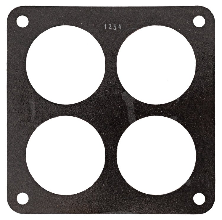FOG-1254-2 Carburetor Base Gasket, HOLLEY DOMINATOR 4-HOLE, Port Dia.: 2.40", .060", Paper w/Silicone Coating, Sold Individually