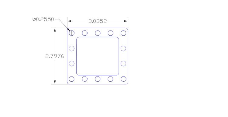 FOG-1255 Burst Panel Gaskets, Universal Burst Panel JFR Mini, T/F. Steelcore Laminate w/Silicone Coating, .050 in., Set of 4