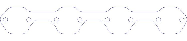 FOG-3006P Plastic Exhaust Port Covers, Ford SB Stk. 260-302W