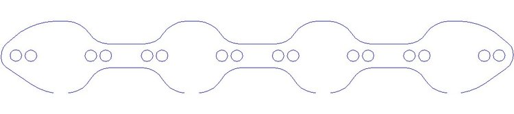 FOG-3012A Aluminum Exhaust Port Covers, Ford SB Tfs Rhs & Dart E351