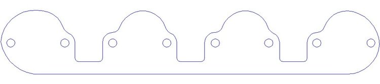 FOG-3014A Aluminum Exhaust Port Covers, Ford BB Stk. 429CI CJ-SCJ
