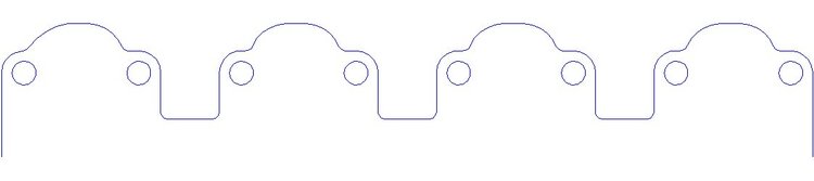 FOG-3034P Plastic Exhaust Port Covers, Ford BB 460CI Truck