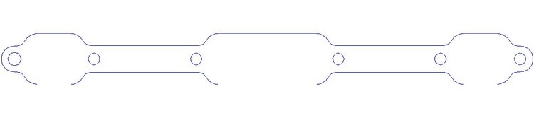 FOG-3037P Exhaust Port Block-Off Kit, STK. 361-440CI B1/B1-5X/MAX WEDGE RECTANGLE, PLASTIC