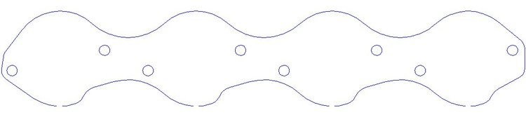 FOG-3039A Aluminum Exhaust Port Covers, GM PRO STOCK/MOD CFE Fulton, 5.0 in. B.C.