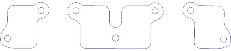 FOG-3057P Plastic Exhaust Port Covers, Buick BB 455CI 1970-1976, Set of 6