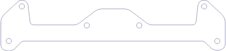 FOG-3058A Aluminum Exhaust Port Cover, Ford 1.6L I-4 Sohc