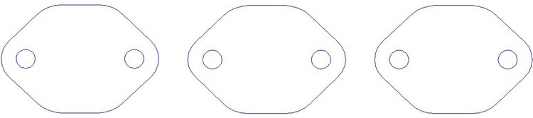 FOG-3062P Plastic Exhaust Port Covers, Chevy 4.3L 90-Deg Ohv V-6 1987-2003